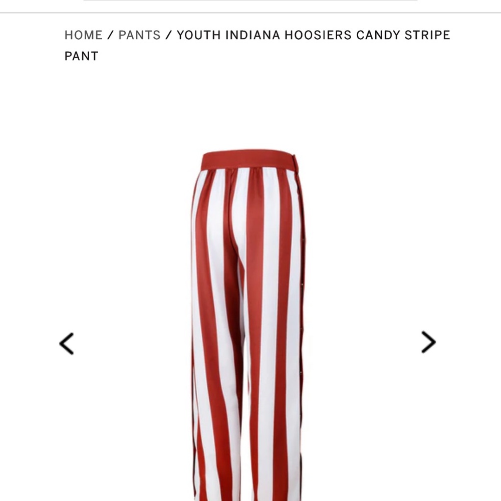 Red and White Striped Pants